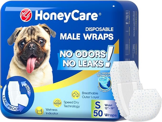 HONEY CARE All-Absorb Male Dog Wrap